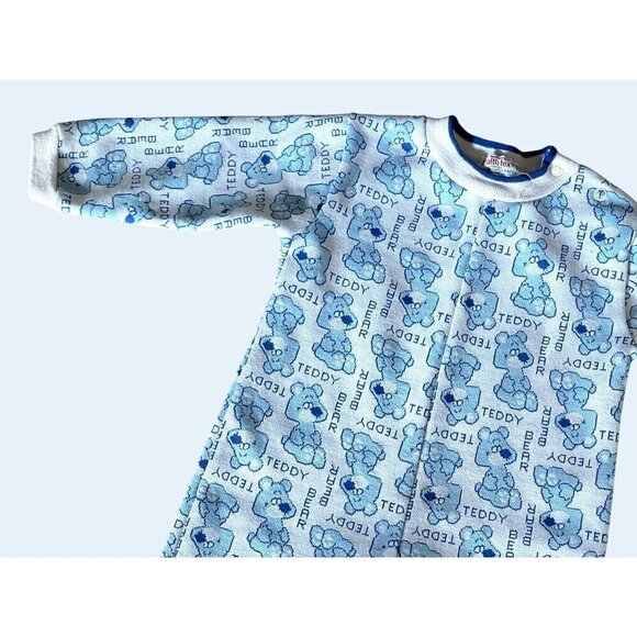 Vintage Baby Teddy Bear Onesie Romper Jumper Size 24 Months - Picture 2 of 5